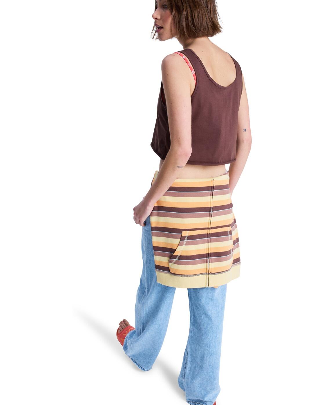 Kürzeres Top MAGIC SUNSET CROP Braun Dames 2/4