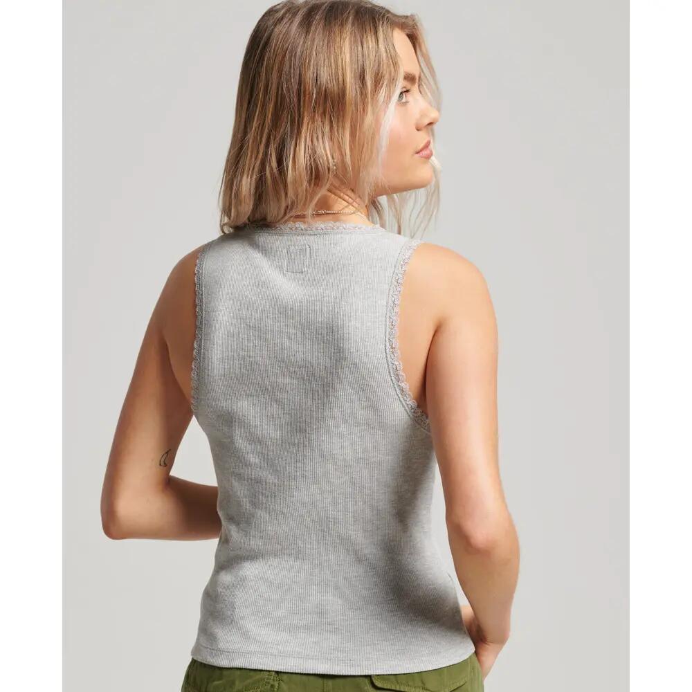 Débardeur avec liseré en dentelle femme Superdry 3/5