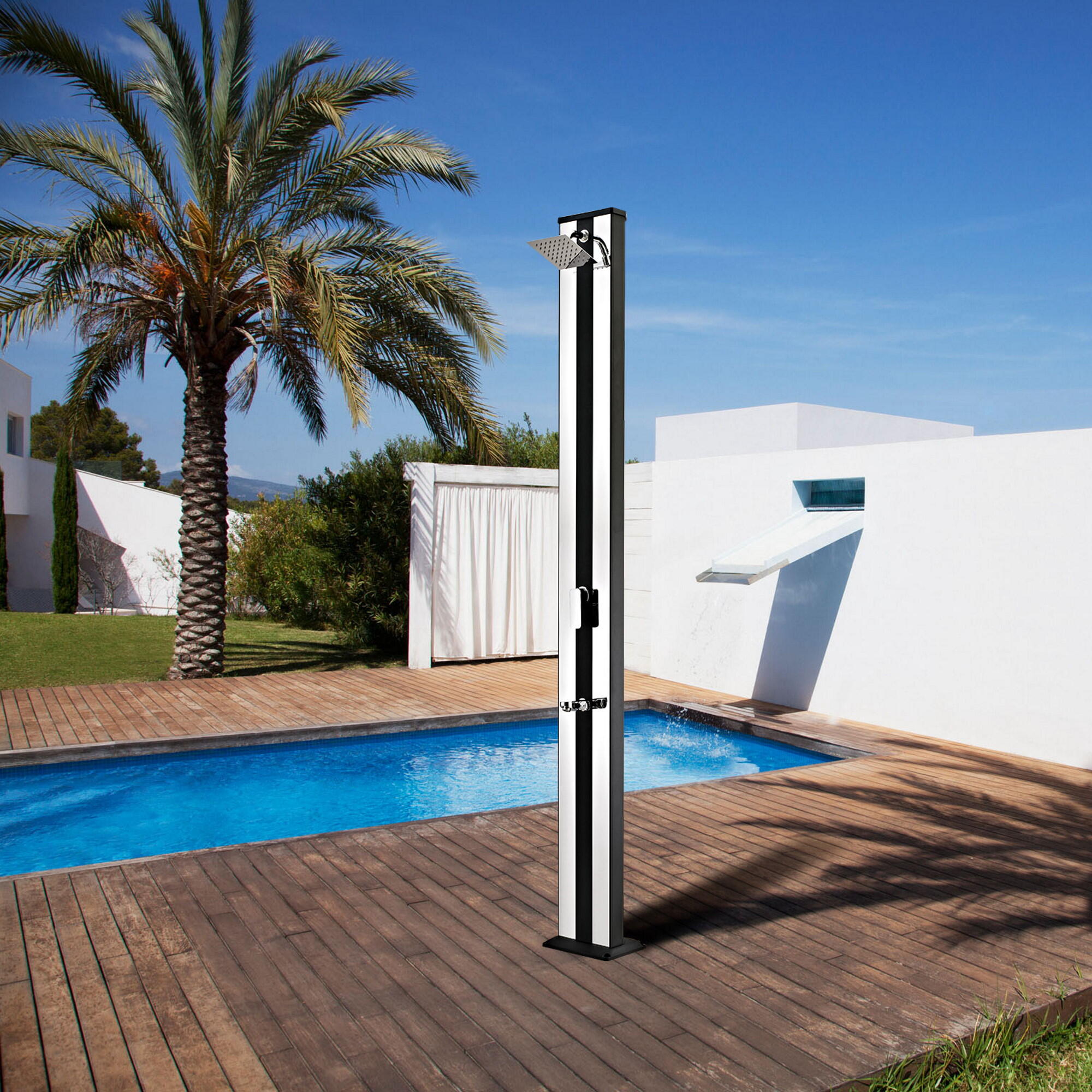 Solar Dusche 38L Aluminium 2/2