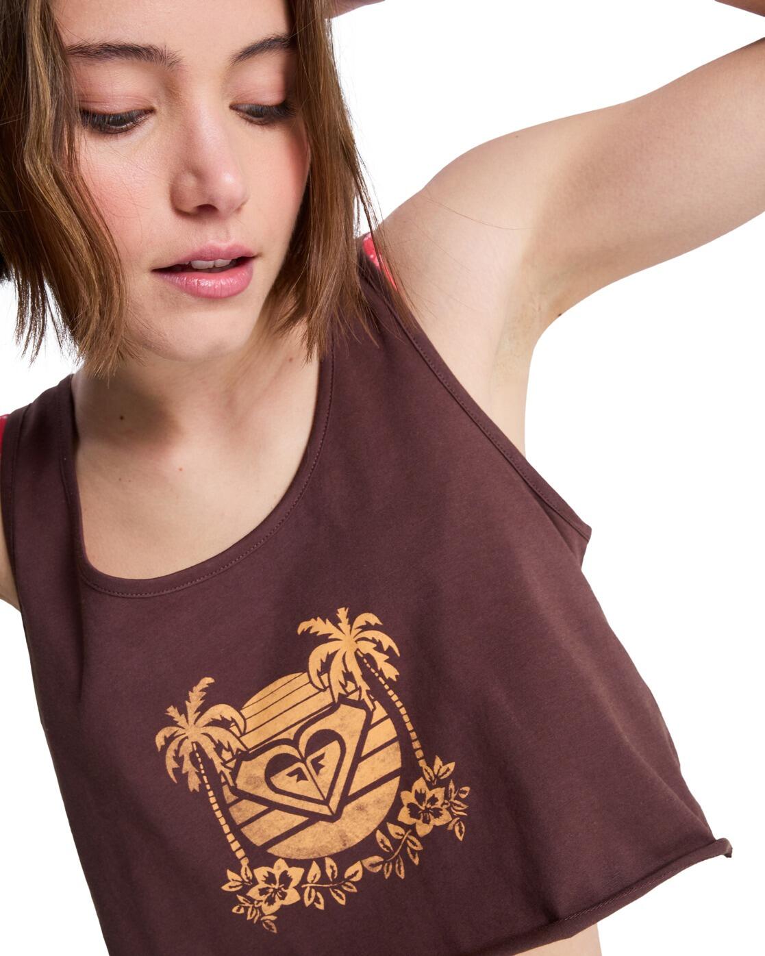 Kürzeres Top MAGIC SUNSET CROP Braun Dames 4/4