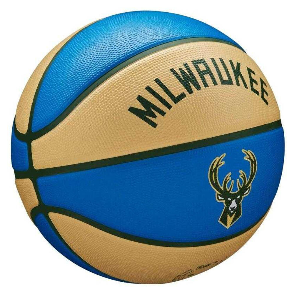Pallacanestro NBA Wilson Milwaukee Bucks Beige Blu 7 3/3