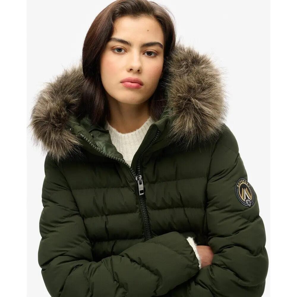 Doudoune à capuche en fourrure synthétique femme Superdry Fuji 5/6