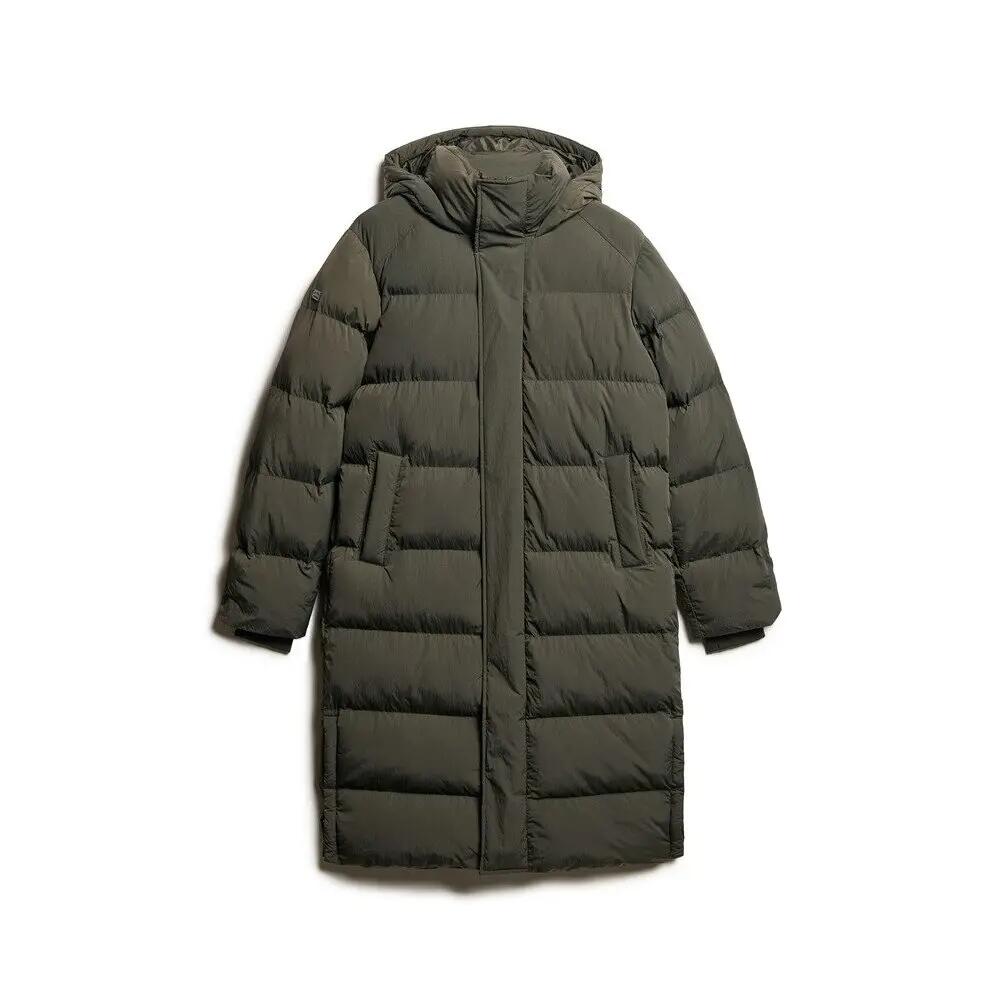 Superdry Casaco Comprido Com Capuz Verde da Decathlon