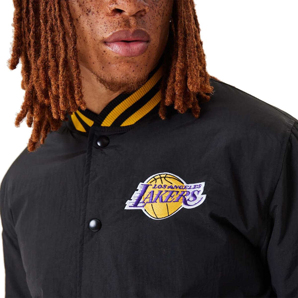 Kurtka bomberka New Era NBA Los Angeles Lakers Script Bomber Jacket - 60332205 4/7