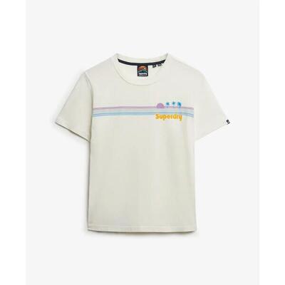 Gestreept dames-t-shirt superdry