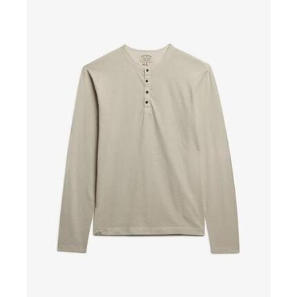 Langarm-T-Shirt mit tunesisem Kragen Superdry Jersey