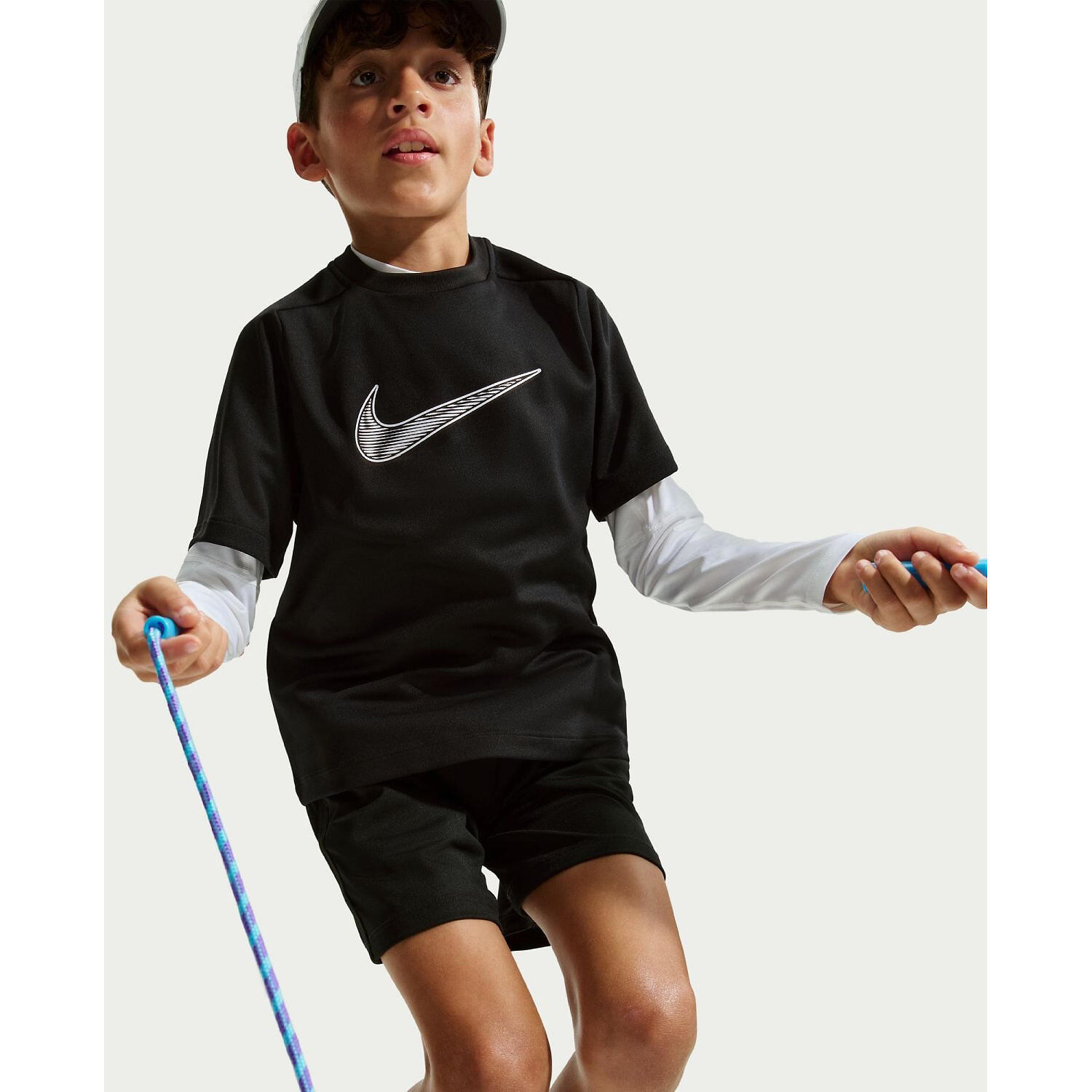 Kinder Shirt B NK DF MULTI SS TOP HBR 3/5