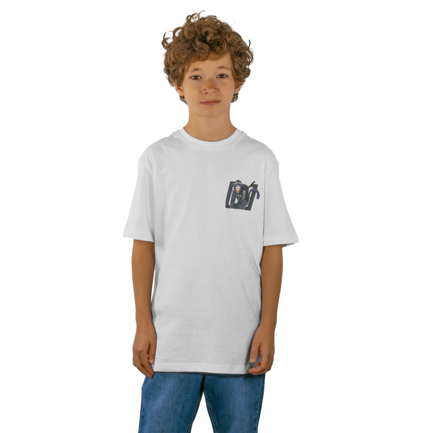 T-shirt enfant relax fit avec print devant et dos Monkey Business 1/1