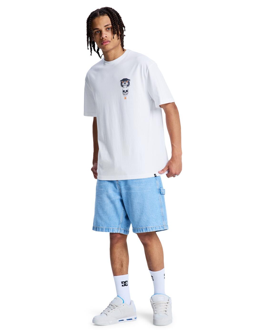 Camiseta de manga corta DC TIGER BITE Blanco Hombre 4/4