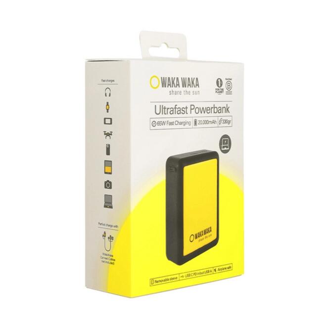 WakaWaka Power 20 Ultrafast Powerbank 20,000 mAh - Black 2/7