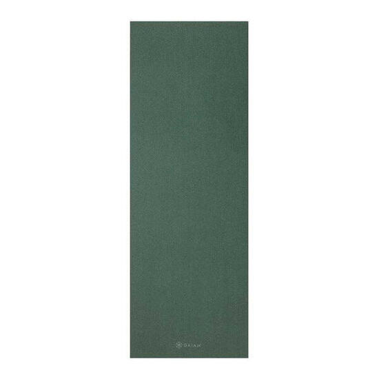Yogamatte, PVC, Unifarben Damen und Herren Salbeistrauch Grün Einheitsgröße