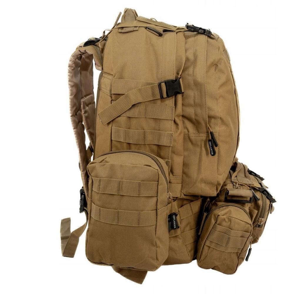 18L Zaino Da Trekking Offlander Survival Combo Marrone 3/4