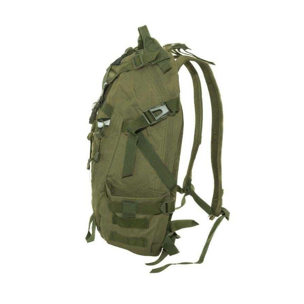 Mochila Senderismo Survival 25 L Verde Caqui 3/4