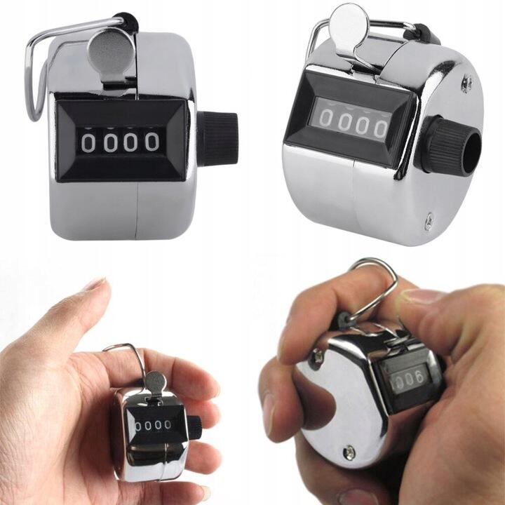 Dispozitiv de numarare contor mecanic, clicker, afisaj 4 cifre, tasta resetare