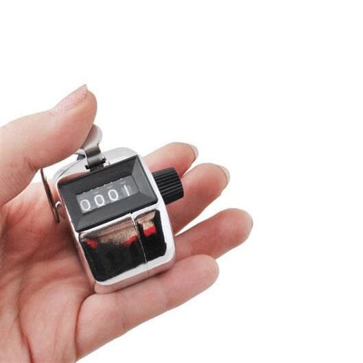 Dispozitiv de numarare contor mecanic, clicker, afisaj 4 cifre, tasta resetare
