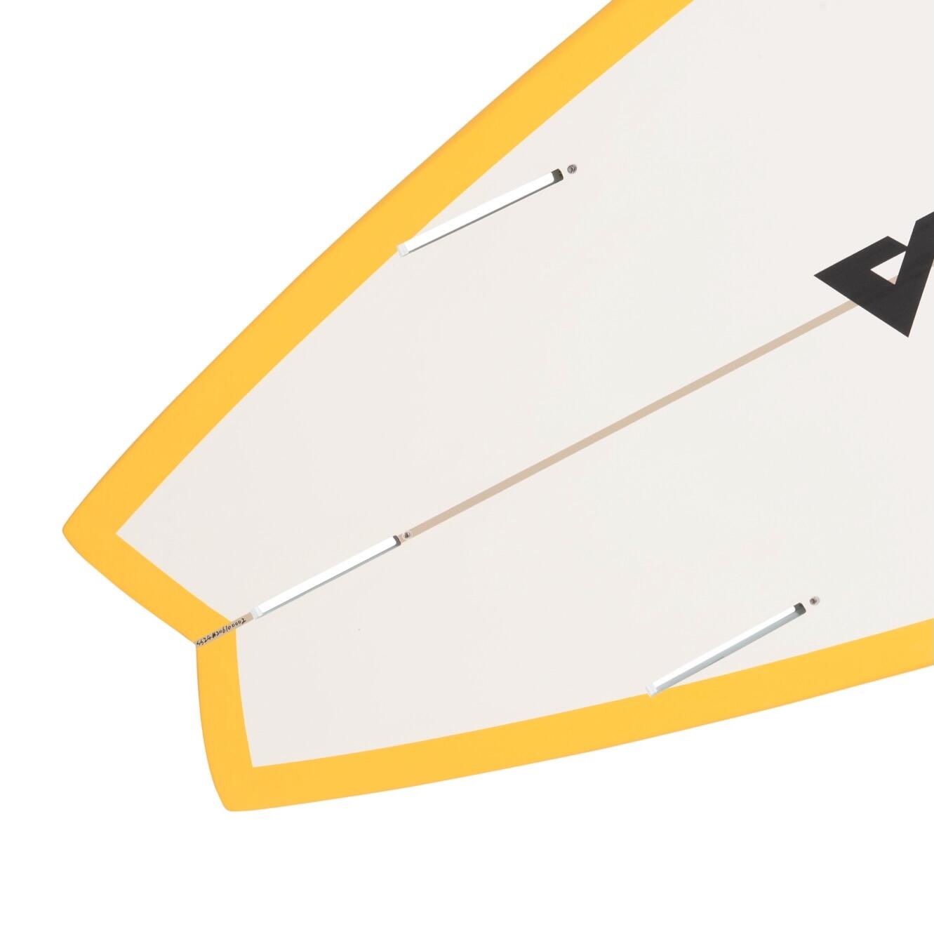 Victory Surfboards - Long Fish 7'2 - Epoxy - Futures - Matt Yellow / White 4/5