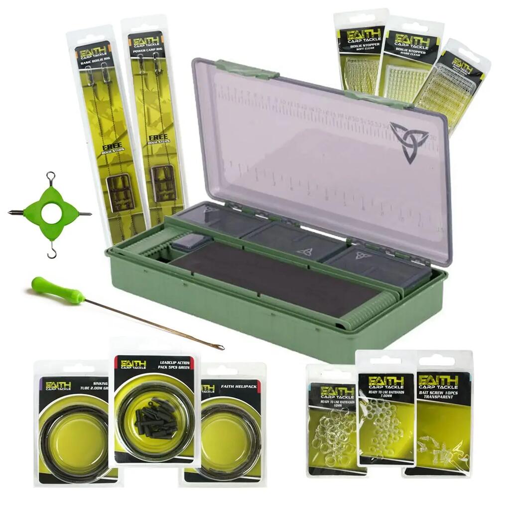 Carp End Tackle Set - Rig and Leader Accessories - Tackle Box