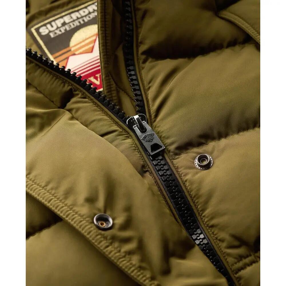 Kurtka puchowa o średniej długości z sztucznego futra damska Superdry 6/6