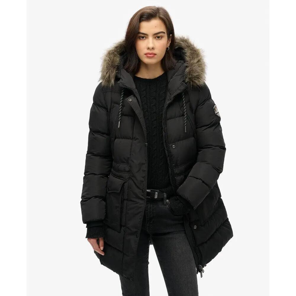Doudoune mi-longue en fausse fourrure femme Superdry 2/6