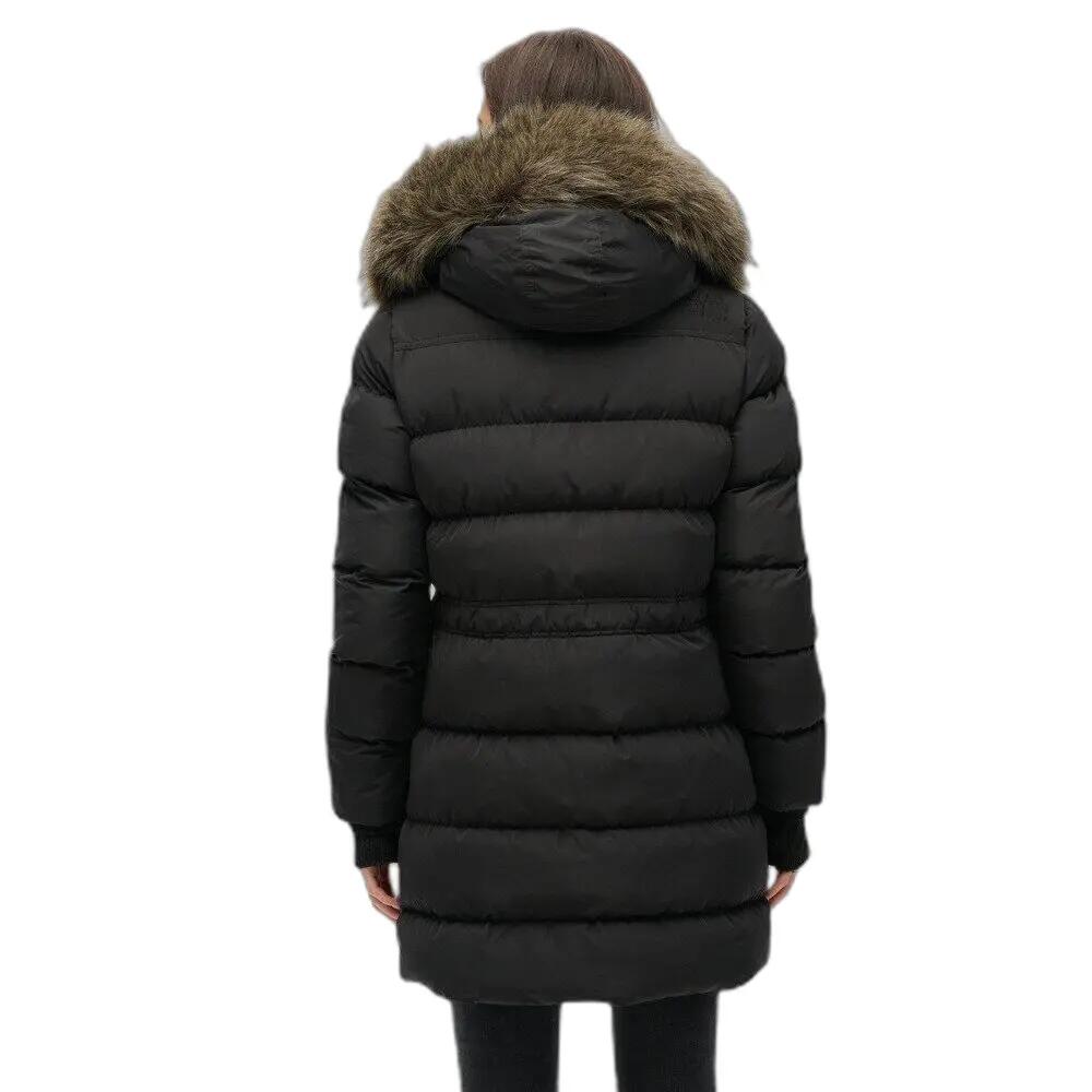Doudoune mi-longue en fausse fourrure femme Superdry 4/6