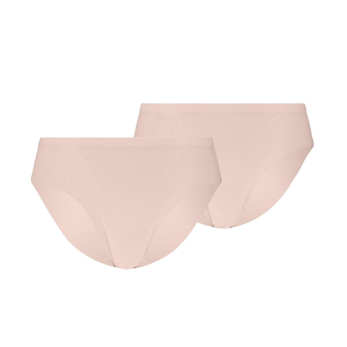 Puma slips femme Invisible Cotton lot de 2 Rose clair 4/5