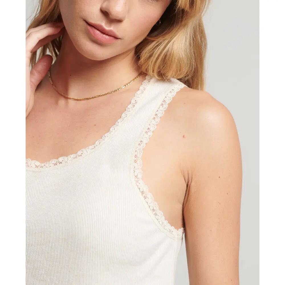 Débardeur avec liseré dentelle femme Superdry 4/5