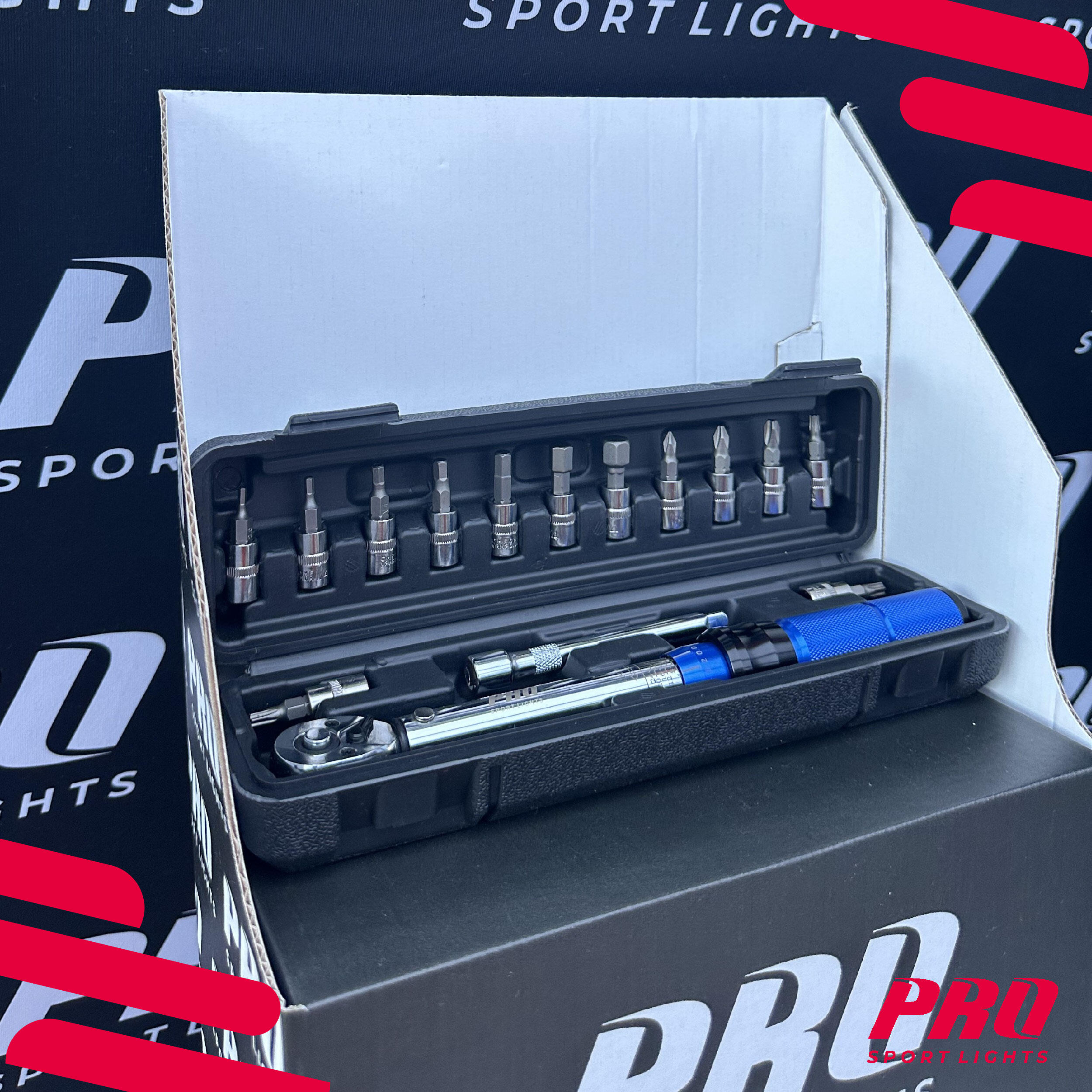 Clé Dynamométrique Vélo Kit 1/4" 2-24 Nm – Embouts Allen & Torx 7/7