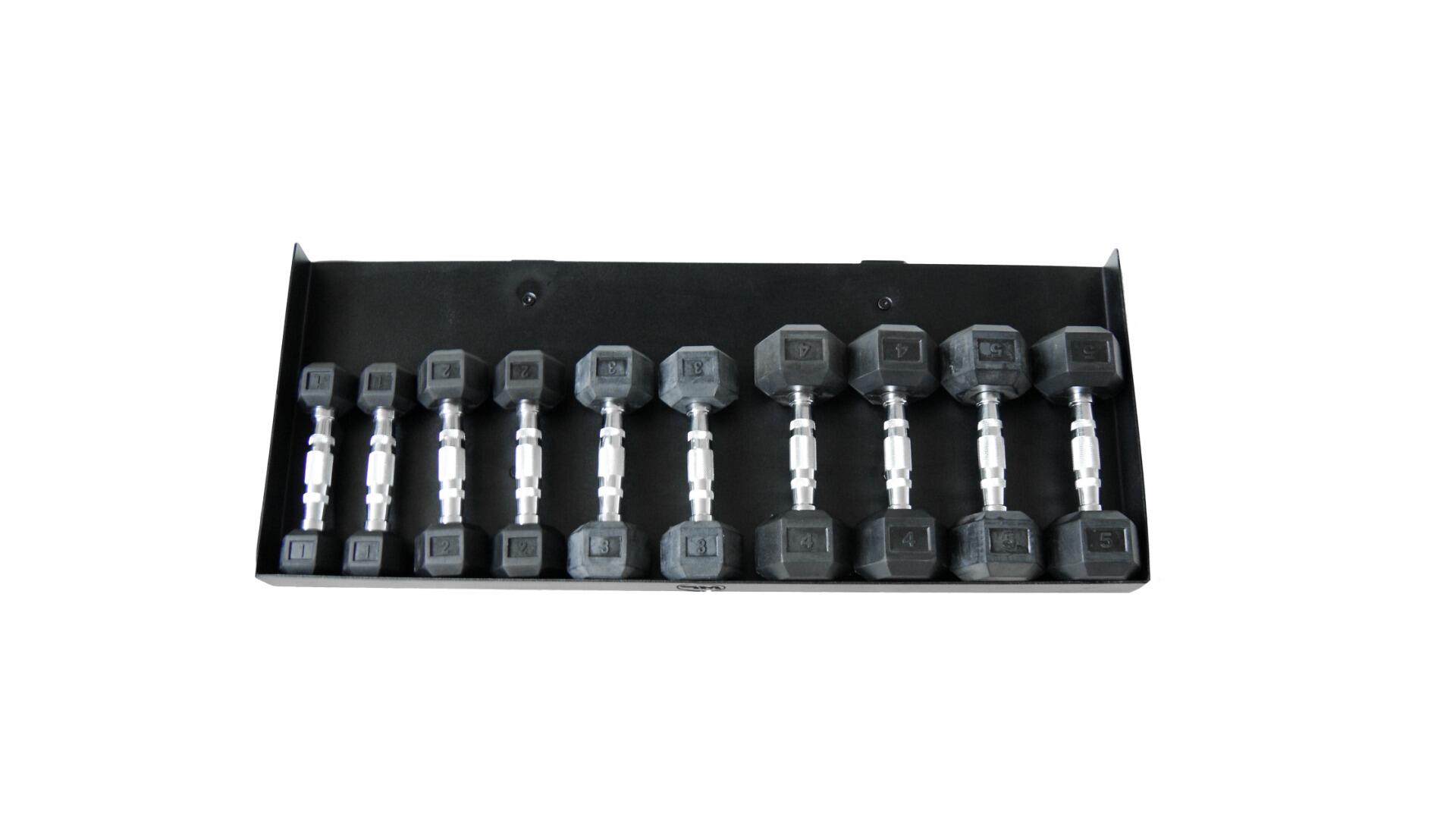 Aufbewahrungsregal für Kettlebells und Kurzhanteln - schwarz 4/5