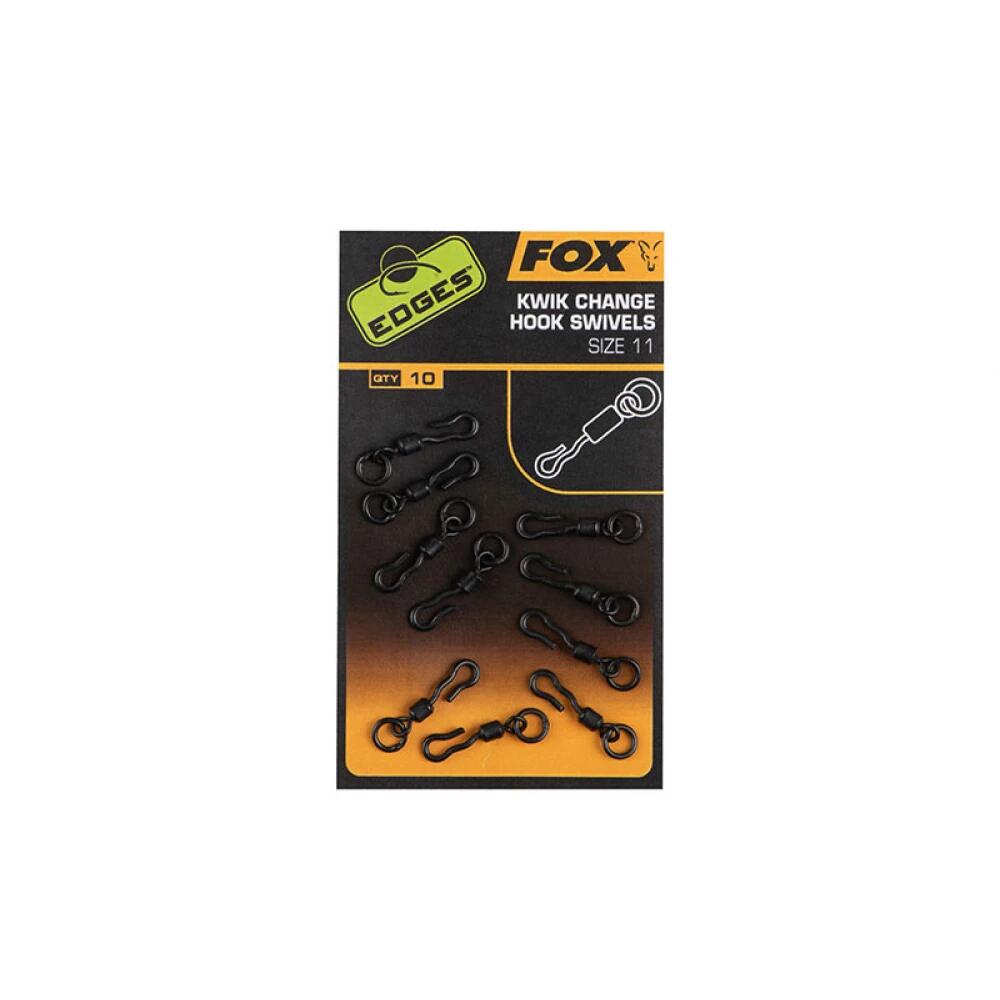 Fox Edges Kwik Change Heli Swivels Größe 11 2/3