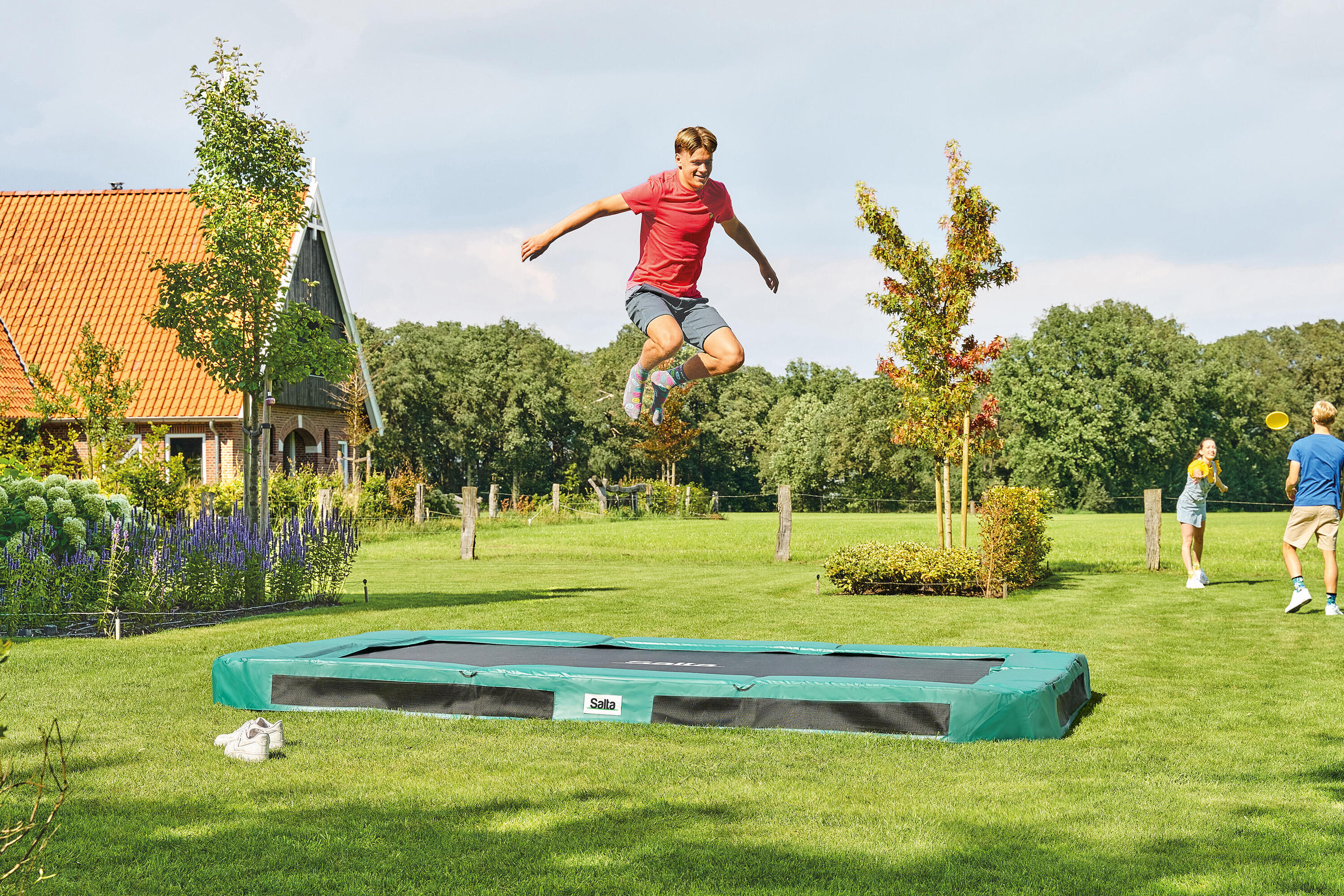 Premium Ground Sports - 366x244cm - Inground trampoline - Rechthoekig - Groen 6/6