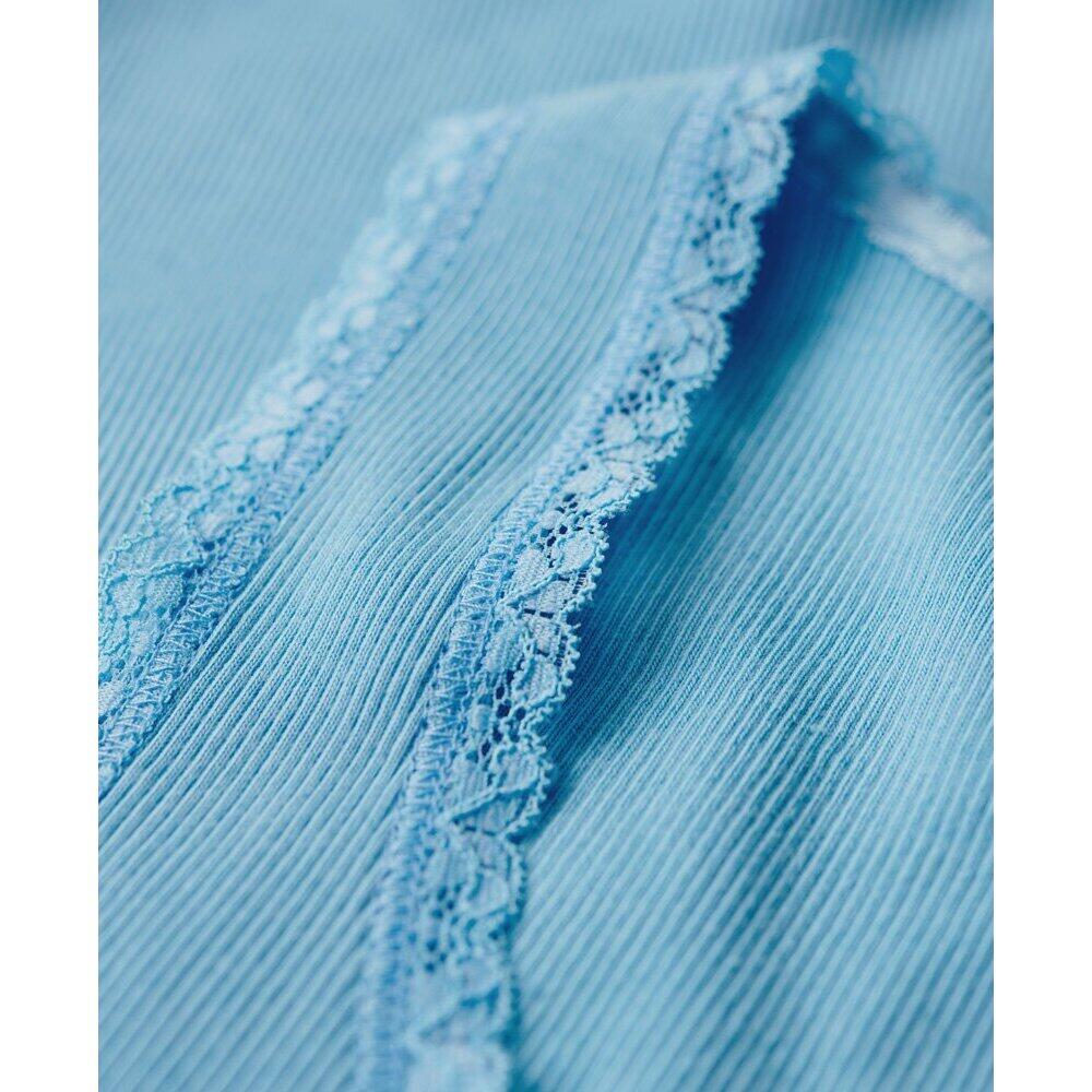Débardeur en coton bio à liseré en dentelle femme Superdry Vintage 4/5