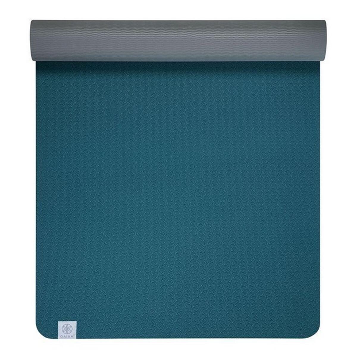 Tapis De Yoga Motif/style À Motifs (Bleu Lac / Gris) Taille unique 3/3