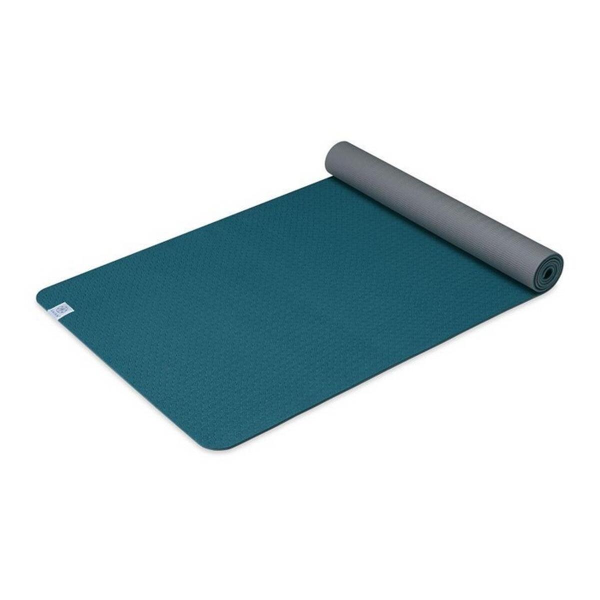 Tapis De Yoga Motif/style À Motifs (Bleu Lac / Gris) Taille unique 2/3