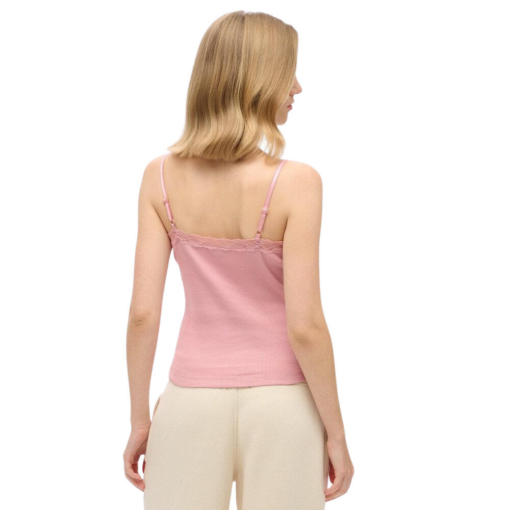 Débardeur court à liseré dentelle femme Superdry Essential 4/6