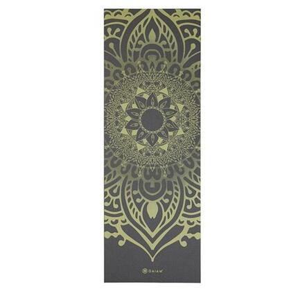 Tapis De Yoga Motif/style Cadran Solaire (Thé Vert / Gris)