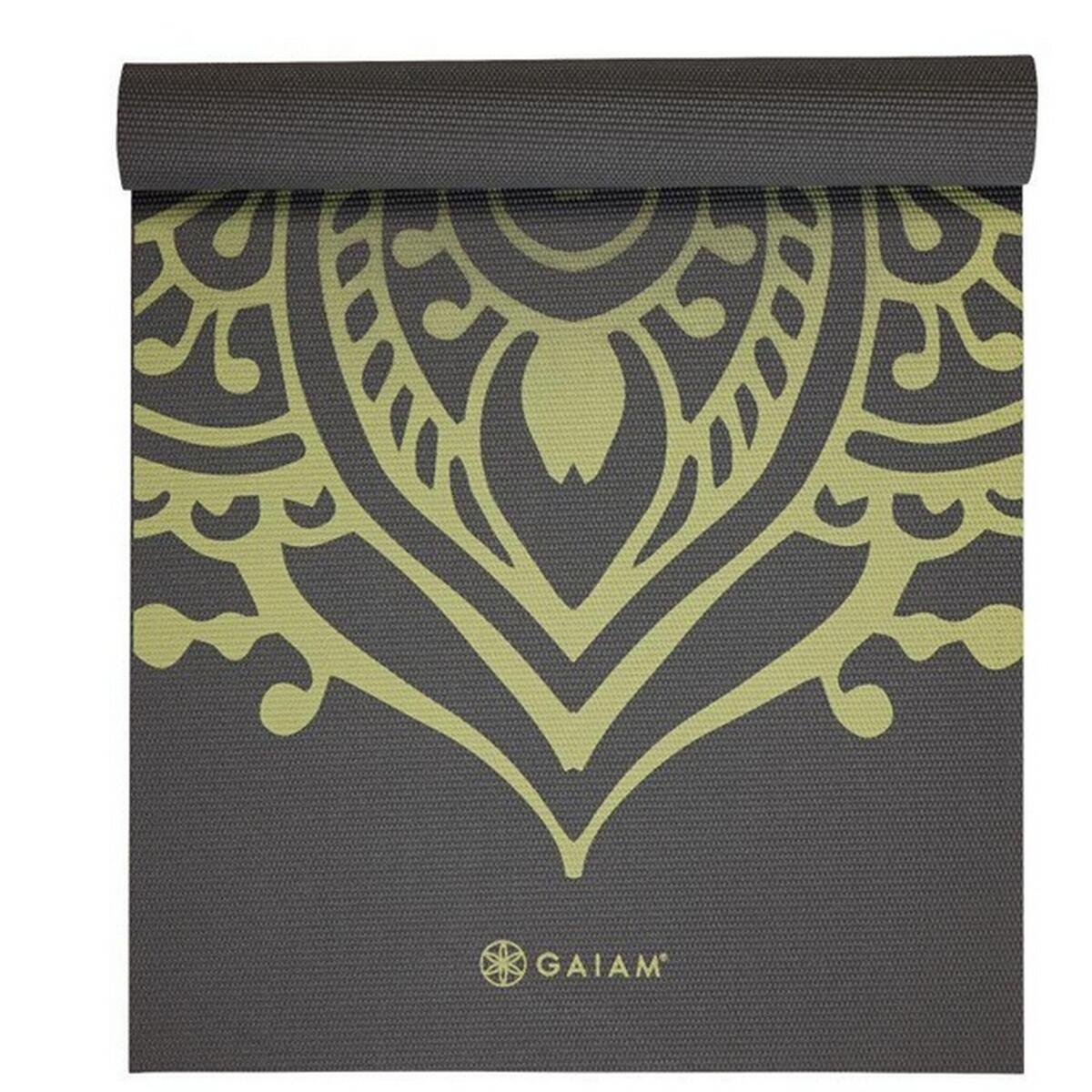 Tapis De Yoga Motif/style Cadran Solaire (Thé Vert / Gris) Taille unique 4/4