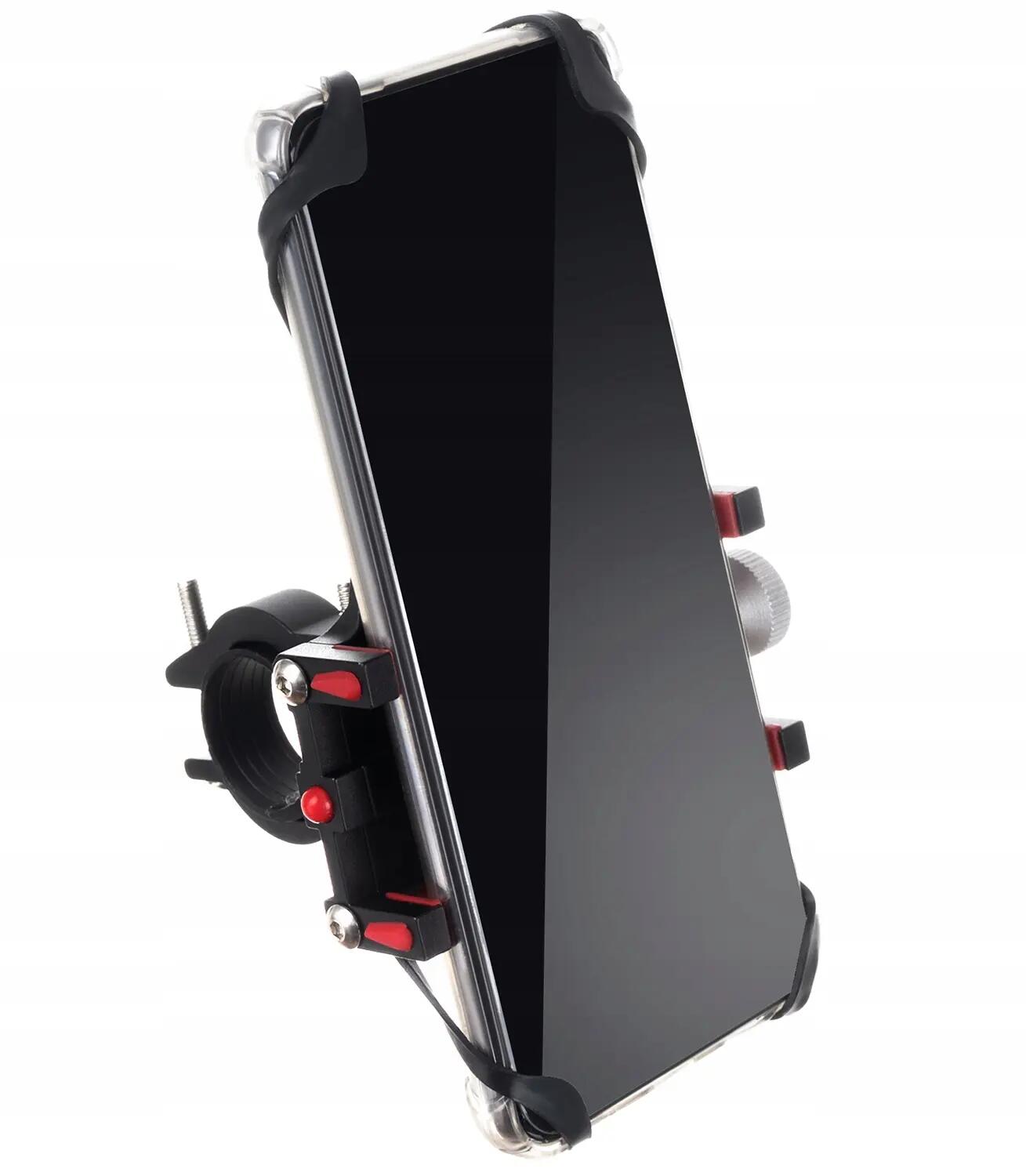 Suport telefon, pentru ghidonul bicicletei, metalic reglabil, 11.5 x 6 cm 6/7