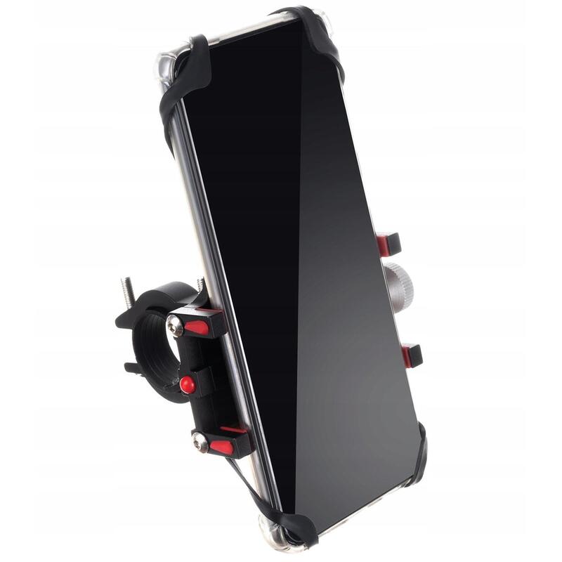 Suport telefon, pentru ghidonul bicicletei, metalic reglabil, 11.5 x 6 cm