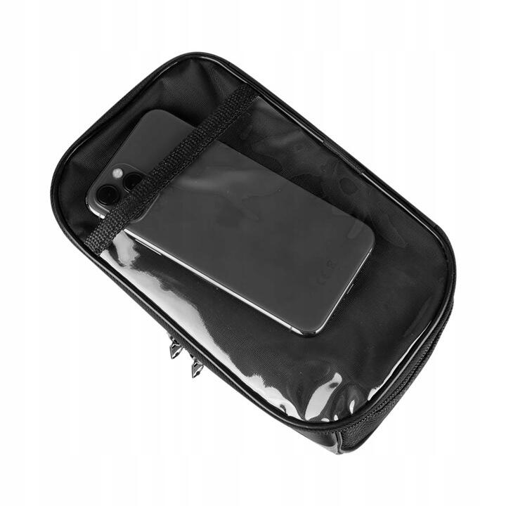 Geanta bicicleta, prindere pe ghidon , neagra, 15x20x11 cm