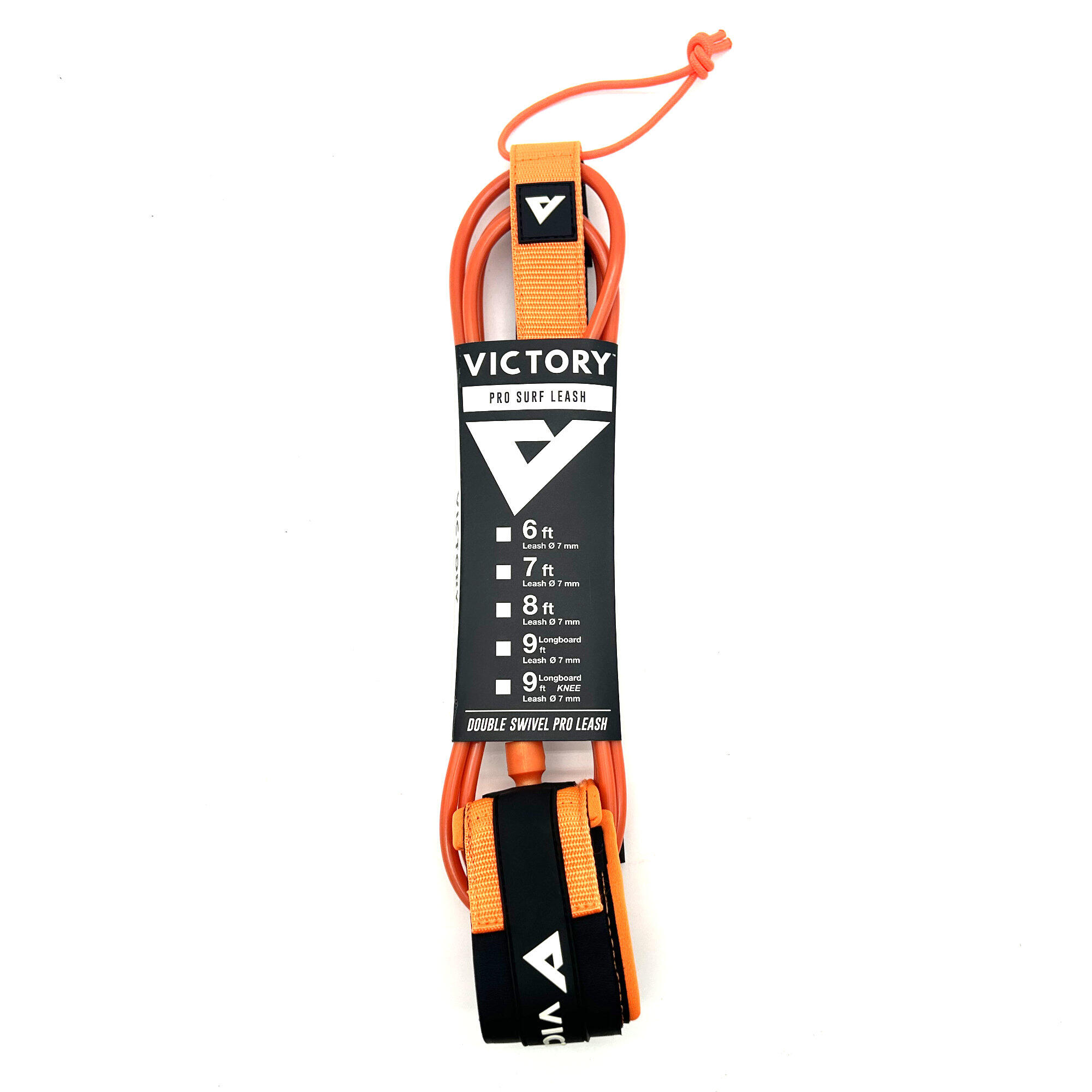 Safety Leash Avec Poche Clé Laisse Planche De Surf Northcore 7 Pieds NOCO55F - Orange | Cordon 6mm, Manchette Rembourrée, Poche Clé