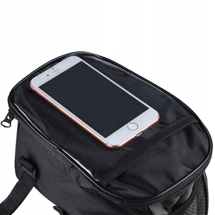 Geanta bicicleta, prindere pe ghidon , neagra, 15x20x11 cm