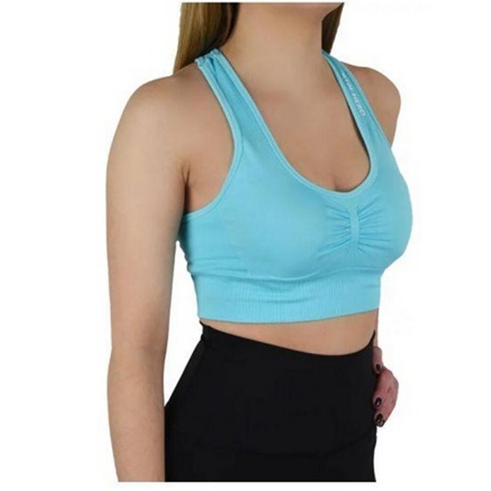 Reggiseno Sportivo Donna Gym Hero Miami Cute Blu 4/4