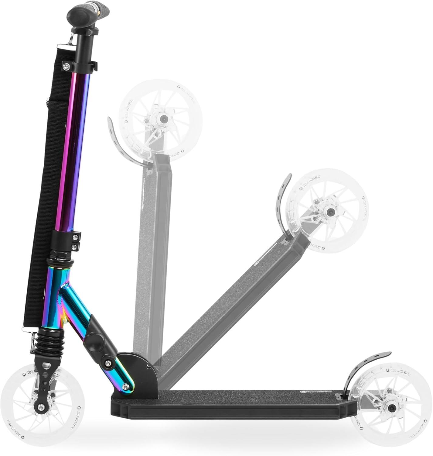 COSTWAY Trottinette Enfants 2 Roues Pliable-LED
