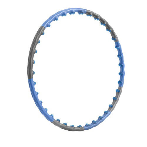 Cerc hula hoop de antrenament, 48 de tinte, 110 cm, pliabil, 8 segmente, PVC