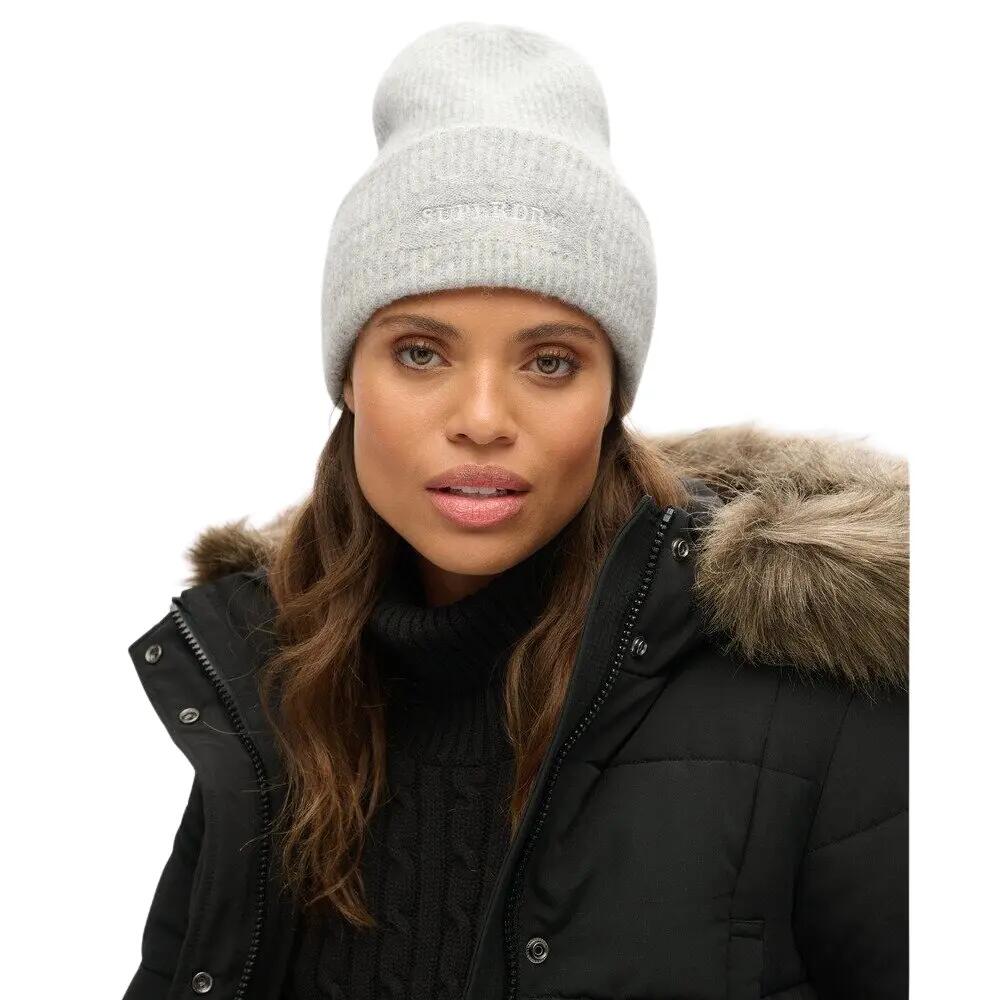 Bonnet dous en maille côtelée femme Superdry 3/4
