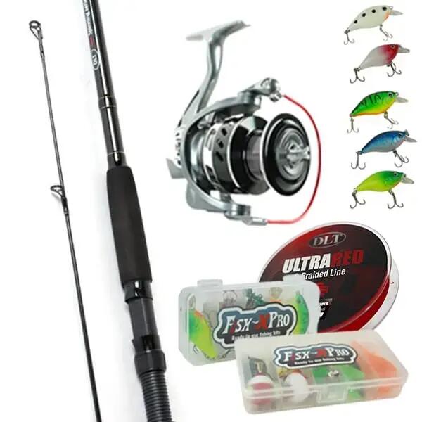 Pursuit Set 2.10 m - Reel, Braided Line, Lures and Tackle Box