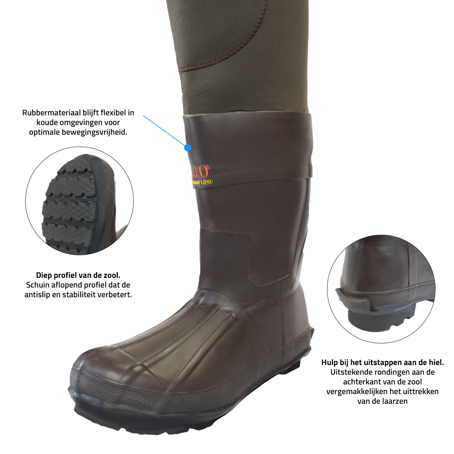 Thinsulate 3M Neopren Wathose Größe 40-41 4/5