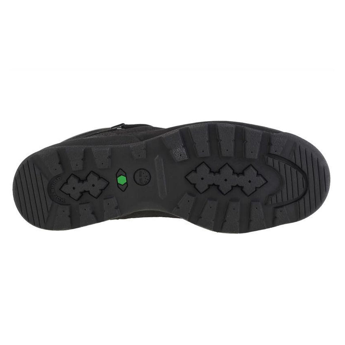 Heren Euro Rock Leren Trainers (Zwart) 3/4