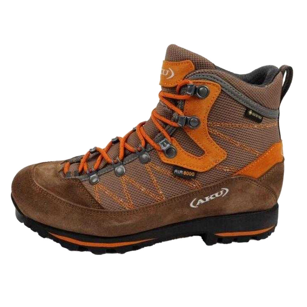 Dames Trekker Leren GORETEX Trekking Trainers (Bruin) 3/5