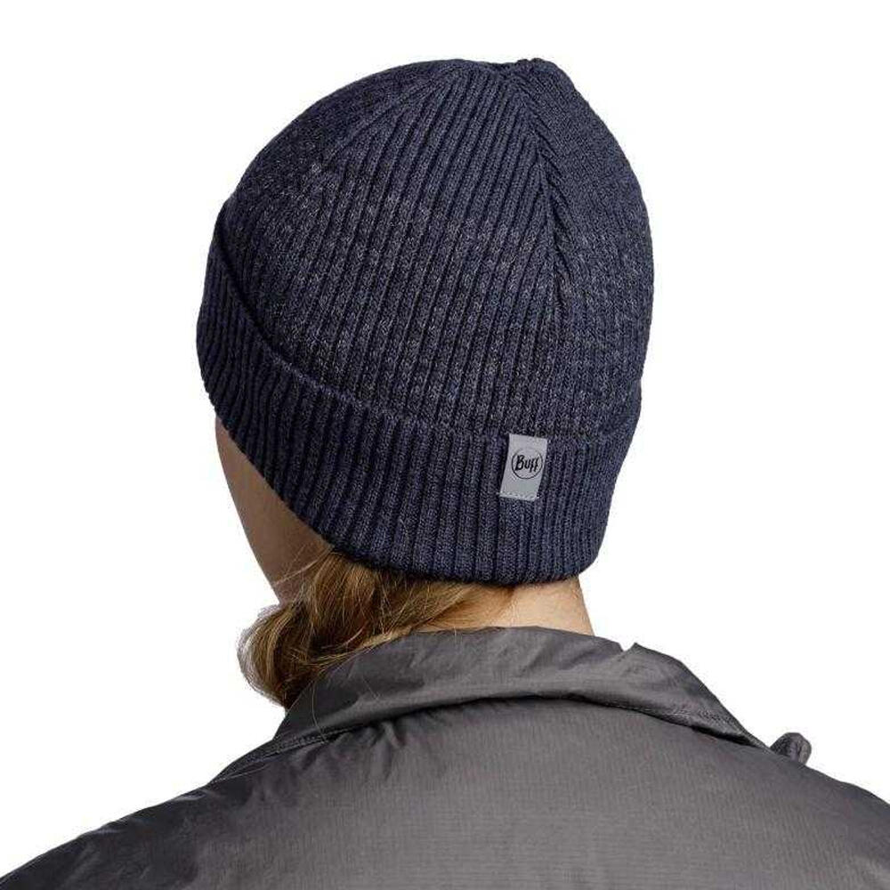 Uniseks Merinowollen muts voor volwassenen (Marineblauw) 2/4